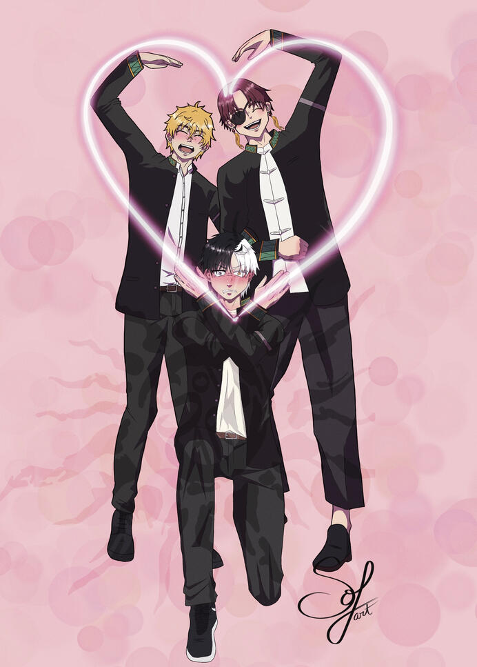 Trio Heart - Windbreaker