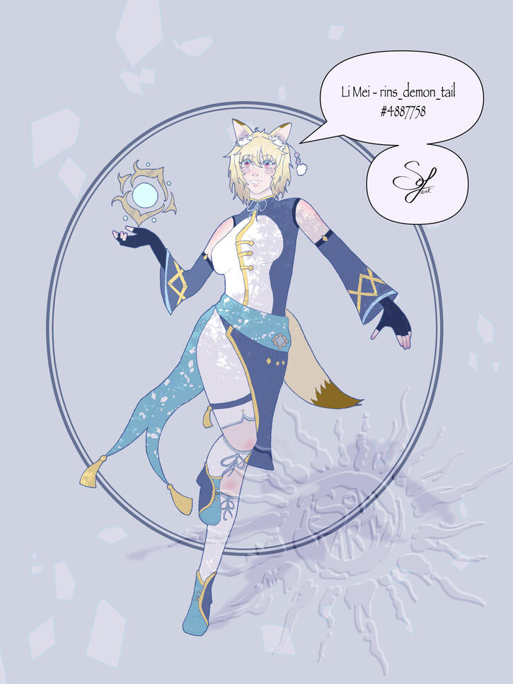 Li Mei - rins_demon_tail - Artfight